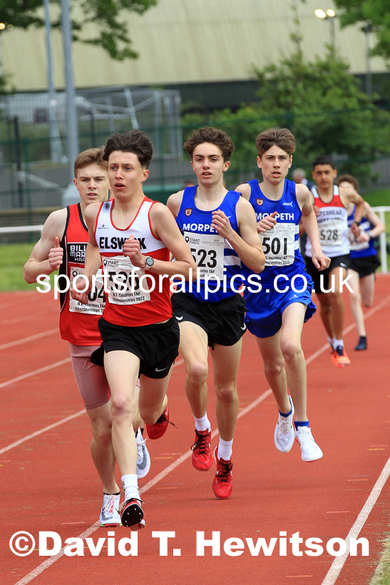 Men and Boys 800 metres, 2022 North Eastern Track and Field Champs., Middlesbrough. David T. Hewitson/Sports for All Pics
